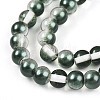 Baking Paint Transparent Glass Beads Strands DGLA-N011-6mm-07-3