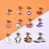 Halloween Alloy Enamel European Dangle Charms PALLOY-FS00014-9