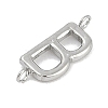 304 Stainless Steel Letter Connector Charms LS-STAS-M108-01P-02-2