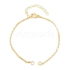 Brass Box Chain Bracelet Making KK-CBADBBF-02G-1