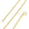 1.5mm Rack Plating Brass Ball Chain Necklaces for Women Men MAK-L044-63G-4