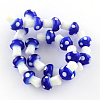 Mushroom Handmade Lampwork Beads Strands LAMP-R116-12-1