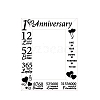 Anniversary Natural Wood Photo Frames AJEW-WH0292-032-8