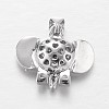 Brass Micro Pave Cubic Zirconia Charms ZIRC-L035-33P-FF-2