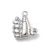 Brass Micro Pave Cubic Zirconia Pendants KK-D283-20P-1