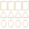 BENECREAT 30Pcs 3 Style Brass Pendants KK-BC0001-88G-1