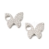 Eco-Friendly Brass Micro Pave Clear Cubic Zirconia Pendants KK-G405-03P-RS-1
