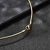 Casual Style 304 Stainless Steel Snake Chain Choker Necklaces STAS-O037-05G-3