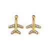 304 Stainless Steel with Crystal Rhinestone Charms STAS-G357-12G-1