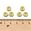 Brass Rhinestone Spacer Beads RB-A014-Z8mm-G-4