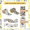 Gorgecraft 2 Rolls 2 Patterns Insect Theme Polyester Ribbon OCOR-GF0002-58A-2