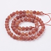 Natural Striped Agate/Banded Agate Bead Strands G-J376-12F-6mm-2