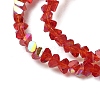 Electroplate Transparent Glass Beads Strands EGLA-P061-04C-AB04-2