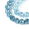 Anti-Tarnish Electroplate Glass Beads Strands GLAA-N064-8mm-11-4