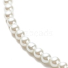 Glass Pearl Round Beaded Necklace for Women NJEW-JN03903-4