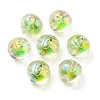 UV Plating Rainbow Iridescent Acrylic Beads OACR-A014-02F-1