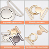 BENECREAT 6Sets 3 Colors Zinc Alloy Side Release Buckles FIND-BC0002-43-4