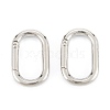 Zinc Alloy Spring Gate Rings X-PALLOY-L233-07B-P-1