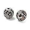 Brass Micro Pave Cubic Zirconia Beads KK-L229-024P-2