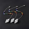 Natural Quartz Crystal Cone Dowsing Pendulum Pendants G-G983-04P-09-1