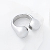 304 Stainless Steel Cuff Open Rings RY3631-1-2