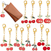 30Pcs 6 Styles Alloy Resin Pendant Decorations HJEW-BM0001-18-1