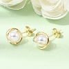 Brass Stud Earrings for Women EJEW-F421-02G-1