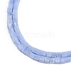 Dyed Synthetic White Jade Imitation Blue Lace Agate Beads Strands G-B129-A02-01-4