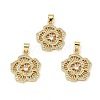 Rack Plating Real 18K Gold Plated Brass Pendants KK-B077-24G-1