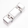304 Stainless Steel Magnetic Clasps with Glue-in Ends STAS-G071-42P-2