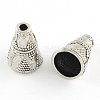 Tibetan Style Cone Alloy Bead Caps TIBE-Q044-13AS-RS-1