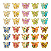 60PCS 10Colors Transparent Acrylic Alloy Charms OACR-TA0001-47-11