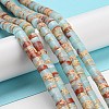 Synthetic Imperial Jasper Dyed Beads Strands G-D077-D01-01E-2