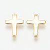Brass Tiny Cross Charms KK-Q735-301G-1