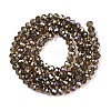 Electroplate Glass Beads Strands X-EGLA-A034-T6mm-B19-3