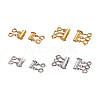 Brass Magnetic Slide Lock Clasps KK-TA0007-17-16