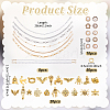 8Pcs Alloy & Plastic Imitation Pearl Hat Chains FIND-ME0003-41-2
