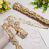4.8M Iron on/Sew on Ethnic Style Embroidery Flower Polyester Hollow Lace Ribbons OCOR-WH0070-97-3