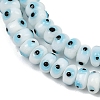 Handmade Evil Eye Lampwork Beads Strands LAMP-A007-02A-02-3