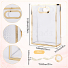 12Pcs Rectangle Plastic Gift Bags ABAG-SP0001-07D-2
