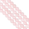 GOMAKERER 2 Strands Natural Rose Quartz Dyed Beads Strands G-GO0001-27A-1