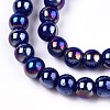 Electroplate Opaque Glass Beads Strands X-GLAA-T032-P4mm-AB03-2