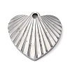 Non-Tarnish 304 Stainless Steel Pendants STAS-D025-01P-01-1