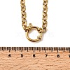 304 Stainless Steel Rolo Chain Necklaces with Spring Ring Clasps for Women NJEW-Z091-03G-5