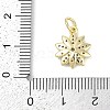 Rack Plating Brass Micro Pave Cubic Zirconia Pendants KK-H509-23G-02-3