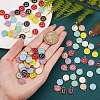 120Pcs 12 Colors Golden Plated Alloy Charms ENAM-SZ0001-64U-4