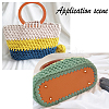 PU Leather Knitting Crochet Bags Nail Bottom DIY-WH0064-79-5