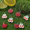 30Pcs 2 Styles Opaque Acrylic Pendants OACR-CJ0002-60-6