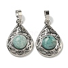 Natural Amazonite Pendants G-Q158-05P-05-1