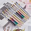 Gorgecraft 10Pcs 5 Colors Creative Empty Tube Ballpoint Pens AJEW-GF0003-39-5